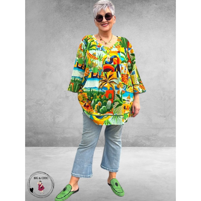 Orientique Blouse – Guatemala Print