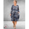 Orientique Jurk Bahadoe Bubble Blauw