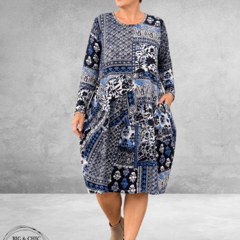 Orientique Jurk Bahadoe Bubble Blauw