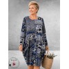 Orientique Jurk Bahadoe Bubble Blauw