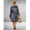 Orientique Jurk Bahadoe Bubble Blauw