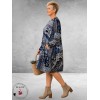 Orientique Jurk Bahadoe Bubble Blauw