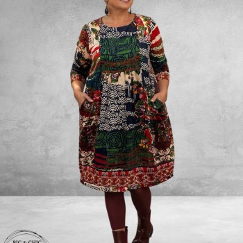 ORIENTIQUE Jurk Bubble Zapotec