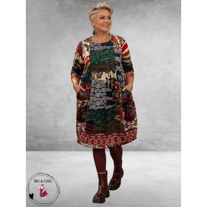 ORIENTIQUE Jurk Bubble Zapotec