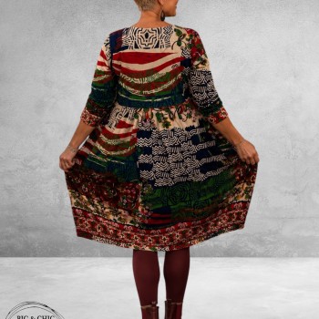 ORIENTIQUE Jurk Bubble Zapotec