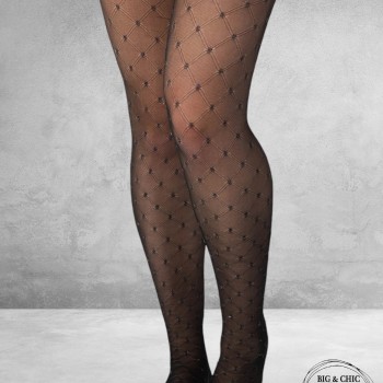 Pamela Mann Panty Zwart CRISS CROSS GLITTER