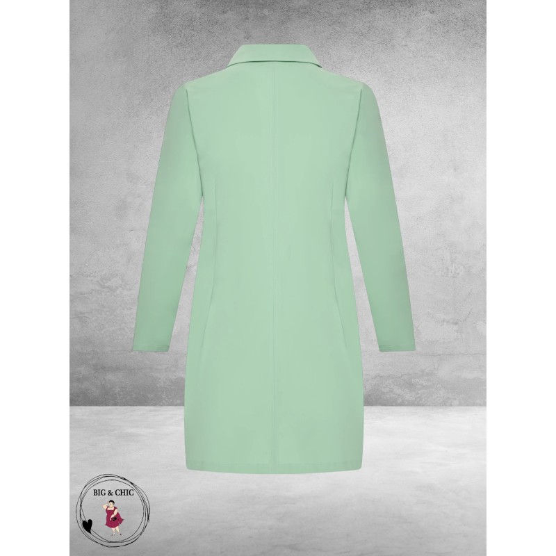 Plus Basics Blazer Long Jacket Mint