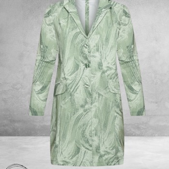 Plus Basics Blazer Long Jacket Green Meadow
