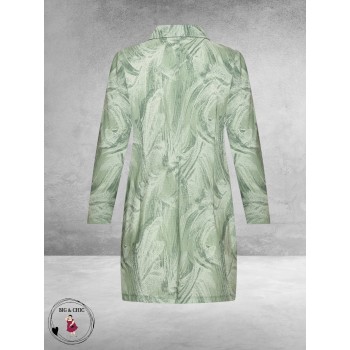 Plus Basics Blazer Long Jacket Green Meadow