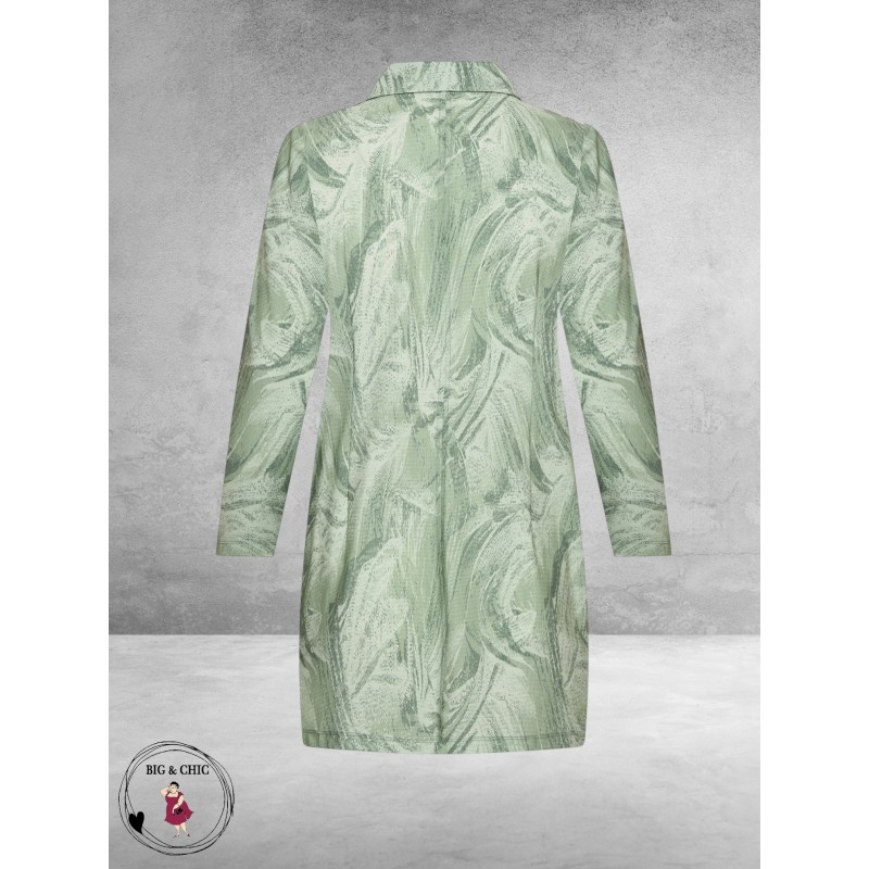 Plus Basics Blazer Midi Jacket Green Meadow