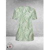 PLUS BASICS Shirt V-Hals Midi Green Meadow