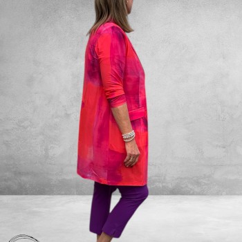 Plus Basics Blazer Long Jacket Bright Batik