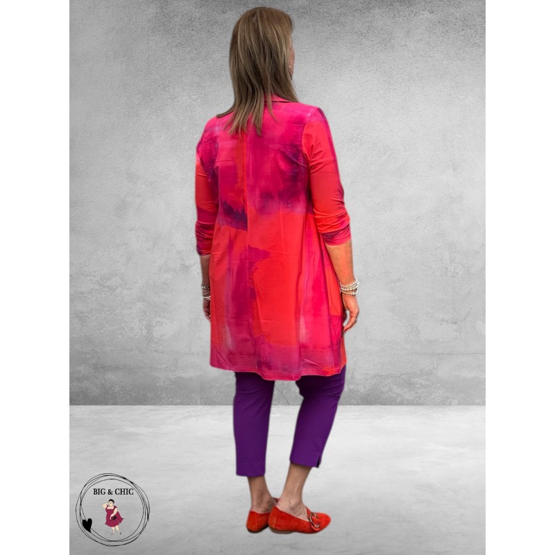 Plus Basics Blazer Long Jacket Bright Batik