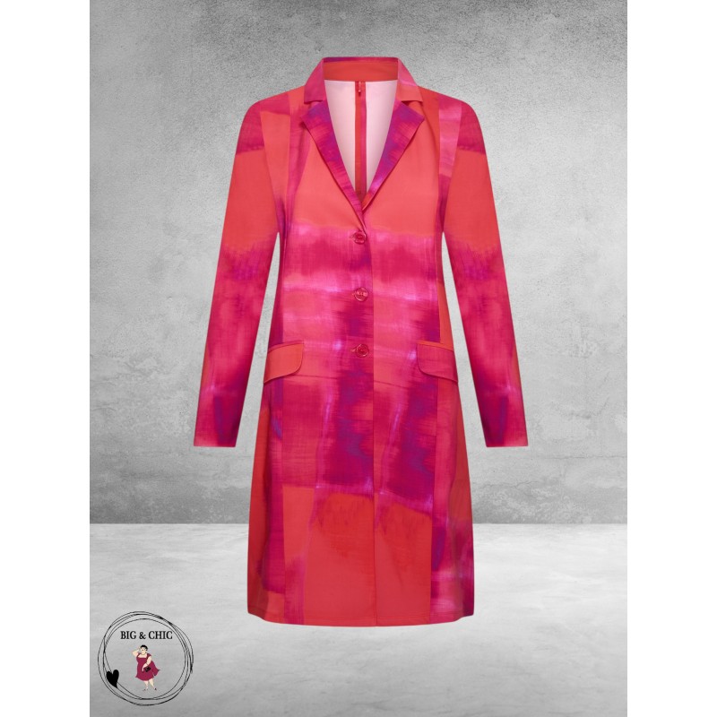 Plus Basics Blazer Long Jacket Bright Batik