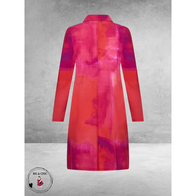 Plus Basics Blazer Long Jacket Bright Batik