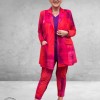Plus Basics Blazer Midi Jacket Bright Batik