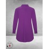 PLUS BASICS Blouse Long Lavender
