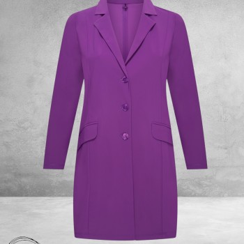 Plus Basics Blazer Long Jacket Lavender