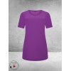 Plus Basics Travel Shirt Rond Hals Lavender