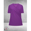 Plus Basics Wrap Top Lavender