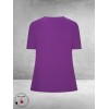 Plus Basics Wrap Top Lavender