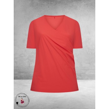 Plus Basics Wrap Top Saffraan