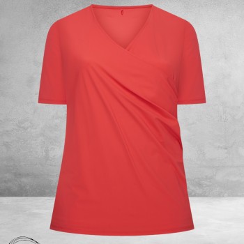 Plus Basics Wrap Top Saffraan