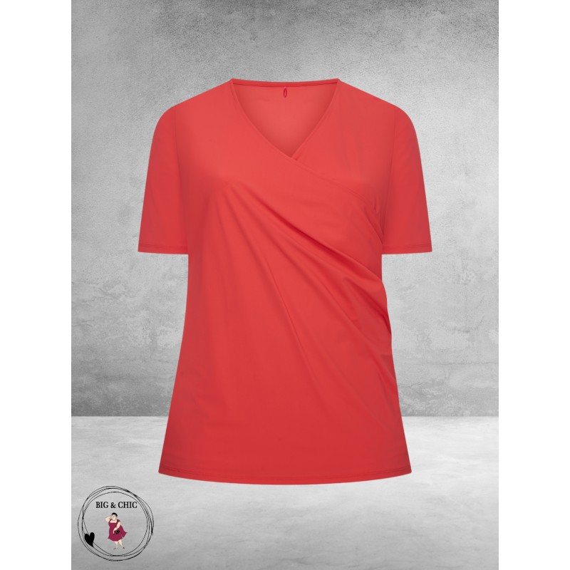 Plus Basics Wrap Top Saffraan