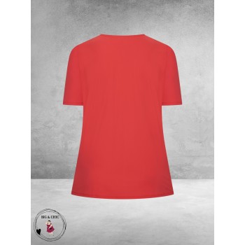 Plus Basics Wrap Top Saffraan