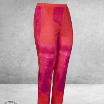 PLUS BASICS Broek 7/8 Bright Batik