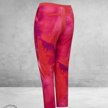 PLUS BASICS Broek 7/8 Bright Batik