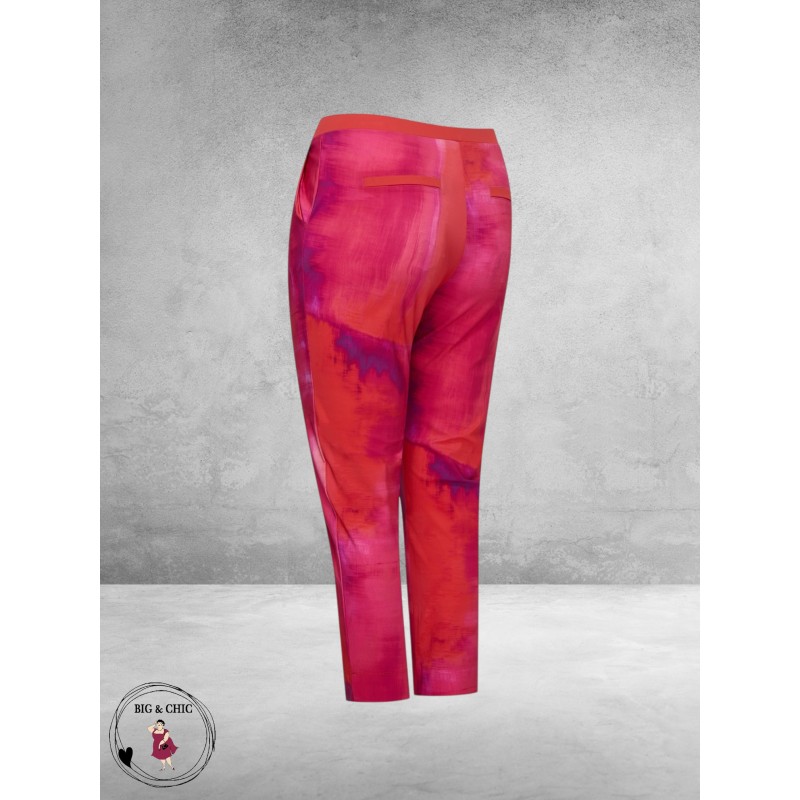 PLUS BASICS Broek 7/8 Bright Batik
