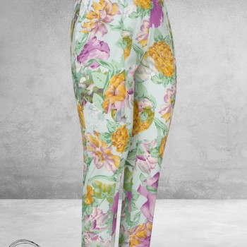 PLUS BASICS Broek 7/8 Spring Garden