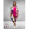 Plus Basics Blazer Long Jacket Mega Flower