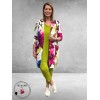 Plus Basics Blazer Long Jacket Mega Flower