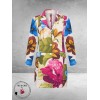 Plus Basics Blazer Midi Jacket Mega Flower