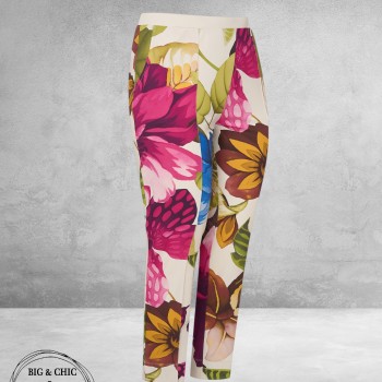 PLUS BASICS Broek 7/8 Mega Flower
