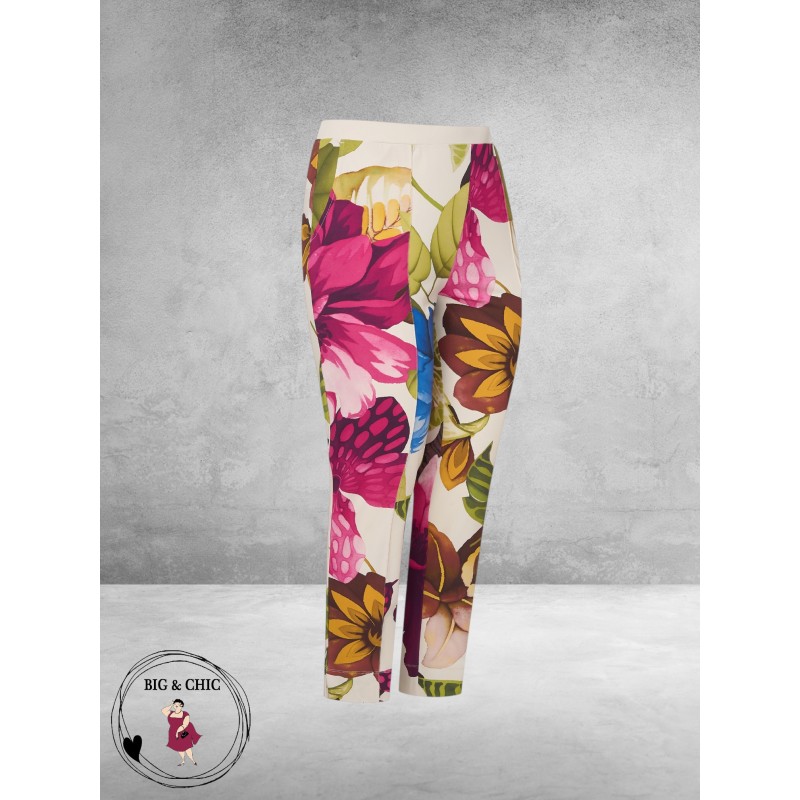 PLUS BASICS Broek 7/8 Mega Flower