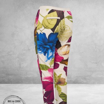 PLUS BASICS Broek 7/8 Mega Flower