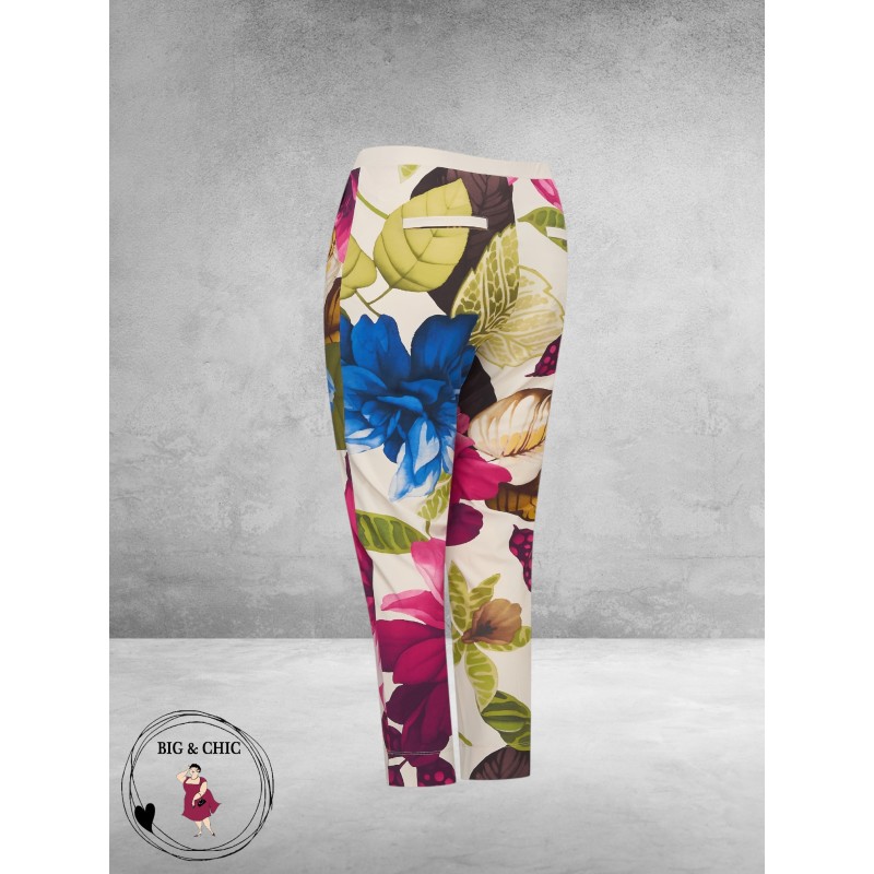 PLUS BASICS Broek 7/8 Mega Flower