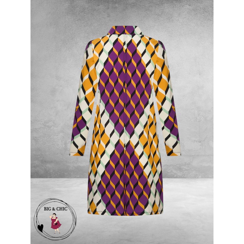 Plus Basics Blazer Long Jacket Summer Graphic