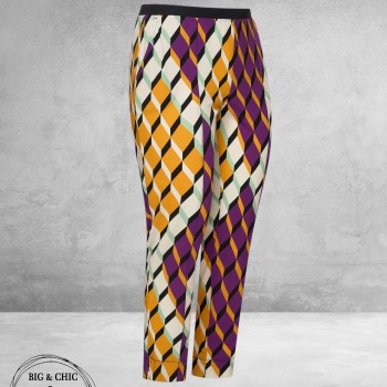 PLUS BASICS Broek 7/8 Summer Graphic