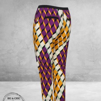 PLUS BASICS Broek 7/8 Summer Graphic