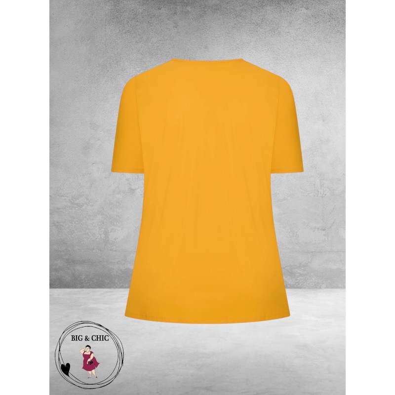 Plus Basics Wrap Top Sunflower