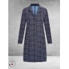 Plus Basics Blazer Long Jacket TARTAN ICE