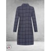 Plus Basics Blazer Long Jacket TARTAN ICE