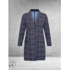 Plus Basics Blazer Midi Jacket TARTAN ICE