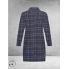 Plus Basics Blazer Midi Jacket TARTAN ICE