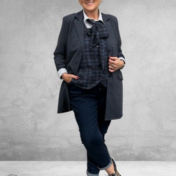 Plus Basics Blazer Midi Jacket PdP ICE