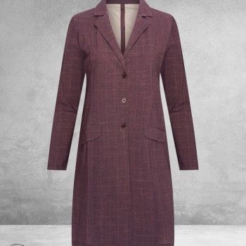 Plus Basics Blazer Long Jacket CARRÉ PINK